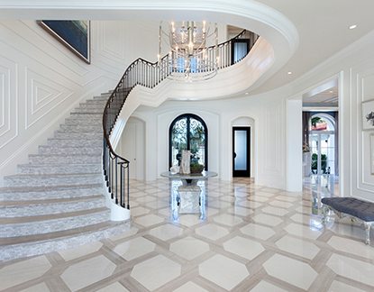 Marc-Michaels Contemporary Design European Inspired Stairs