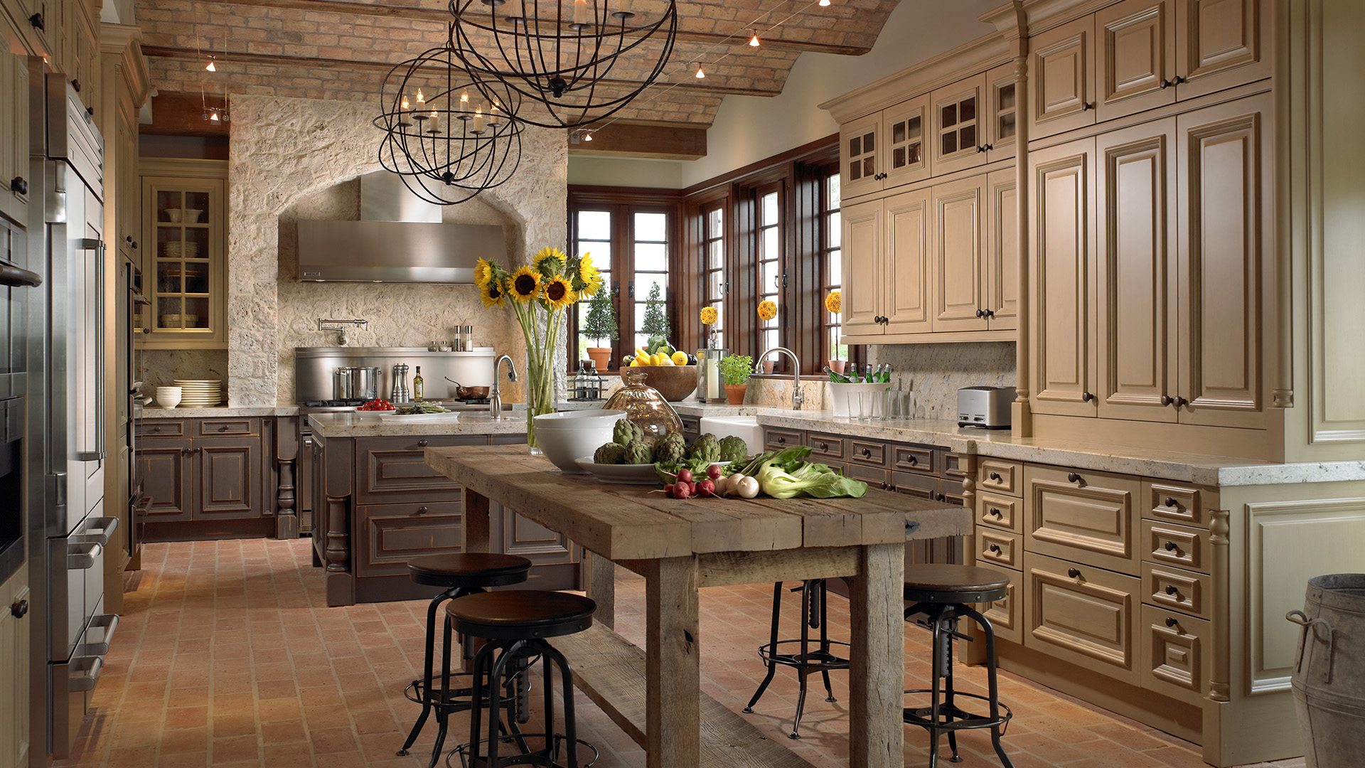 Marc-Michaels Tuscan Traditional Charm Design Feature Kitchen
