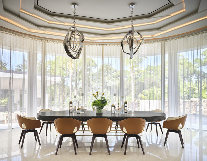 Luxury dining room design by Marc-Michaels Interior Design